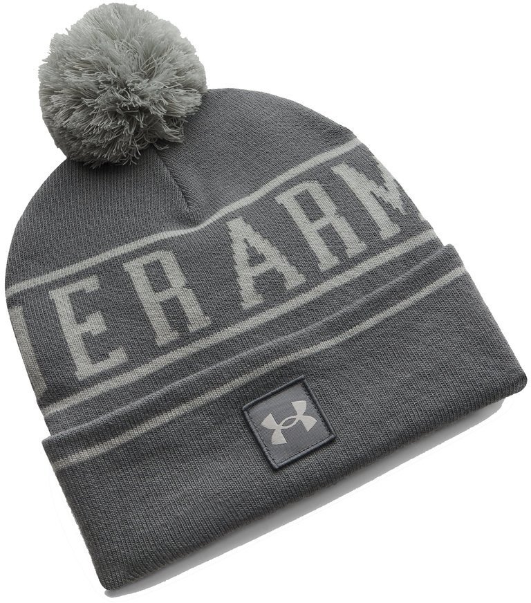 Under Armour Czapka zimowa Halftime Pom Beanie Szara