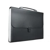 Teczki i skoroszyty - Teczka harmonijkowa A4 PP rączka 13 przegród czar - miniaturka - grafika 1