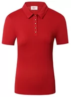 Koszulki jeździeckie - Koszulka COVALLIERO 23SS Polo damska czerwona, rozmiar: XS - miniaturka - grafika 1