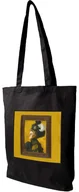 Torby i wózki na zakupy - Torba z naszywką Portret żony artysty Jadwigi na żółtym tle Józef Mehoffer - miniaturka - grafika 1