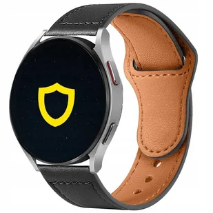 CZARNY PASEK SPACECASE SKÓRZANY DO FOSSIL Q EXPLORIST HR GEN 4 - Akcesoria do smartwatchy - miniaturka - grafika 1