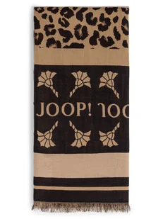 JOOP! Szalik damski Kobiety Bawełna brązowy|czarny wzorzysty, ONE SIZE - Apaszki i szaliki damskie - miniaturka - grafika 1
