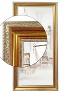 Lustra - Lustro w złotej eleganckiej zdobionej ramie 180x90 odporne na wilgoć U17 - miniaturka - grafika 1