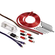 Wzmacniacze samochodowe - Hama Zestaw przyłączeniowy do wzmacniacza samochodowego Hi-Fi, zestaw AMP z kablami zasilającymi (25 mm²), kablem cinch, uchwytem zabezpieczającym, końcówkami kablowymi widelca i opaskami kablowymi - miniaturka - grafika 1