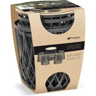 Meble ogrodowe - PROSPERPLAST Zestaw mebli ogrodowych Uniqubo Set S433 Antracytowy - miniaturka - grafika 1