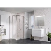 Kabiny prysznicowe - Ravak 14VA0UO2ZG Kabina prysznicowa naro$439na SRV2-100 S satyna szk$440o Grape 195 - miniaturka - grafika 1