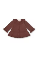Swetry dla dziewczynek - That's mine kardigan bawełniany niemowlęcy 022221 Pile Cardigan kolor brązowy lekki - miniaturka - grafika 1