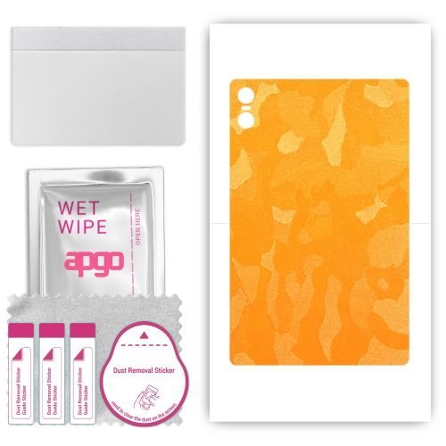 folia naklejka skórka strukturalna na TYŁ do Teclast P26T - Moro Camo Żółty - apgo SKINS