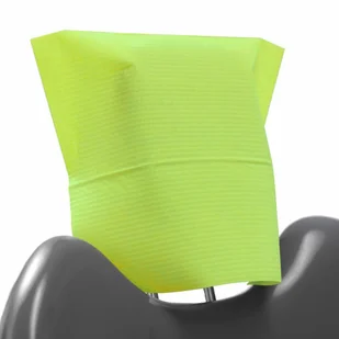 Pokrowiec na zagłówek stomatologiczny 32cm x 28cm limonkowy podfoliowany 54g DentixPro 50szt - Kosmetyczne akcesoria jednorazowe - miniaturka - grafika 1