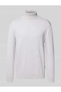 Golf o kroju regular fit z czystej bawełny - Tom Tailor Denim - Swetry męskie - miniaturka - grafika 1