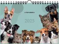 Kalendarze - Kalendarz Ścienny 2025 Top 2000 Animals A4 - miniaturka - grafika 1