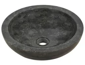 Umywalki - Elior Czarna marmurowa umywalka łazienkowa N0-N67 - miniaturka - grafika 1