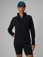 Bluzy damskie - 4F Polar regular bez kaptura damski - czarny XS - miniaturka - grafika 1