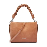 Torebki damskie - Coccinelle Skórzana torebka na ramię boheme suede bimaterial - miniaturka - grafika 1
