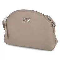 Torebki damskie - Calvin Klein Damskie RE-Lock Seasonal Crossbody MD Crossover, Silver Mink, Szary, Srebrna norka - miniaturka - grafika 1