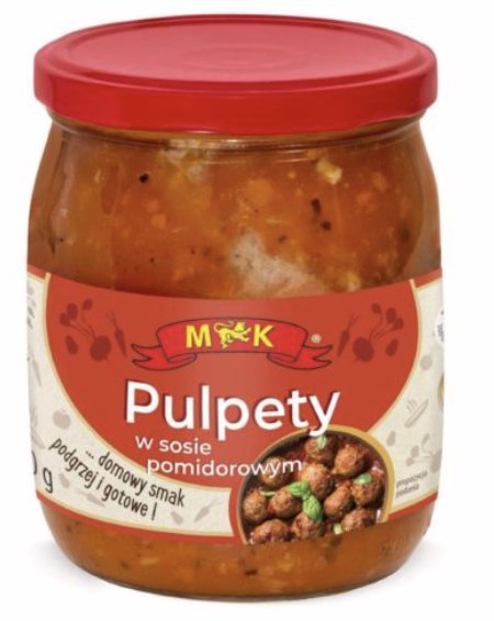 MK PULPETY W SOSIE POMIDOROWYM 500G SŁOIK