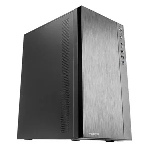 TACENS ANIMA ACX, Obudowa komputera Mini Tower Micro ATX, Przód ze szczotkowanego aluminium, Wentylator 12 cm, USB 3.0, Czarny - Obudowy komputerowe - miniaturka - grafika 1