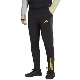 Spodnie męskie adidas Tiro 23 Competition Training czarno-żółte HU1317 S - Dresy męskie - miniaturka - grafika 1