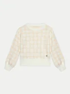 Swetry dla chłopców - Guess Sweter J4BR04 Z3K10 Beżowy Relaxed Fit - miniaturka - grafika 1