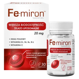 Fe-miron, 30 kapsułek - Witaminy i minerały - miniaturka - grafika 1