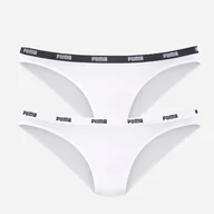 Majtki damskie - Komplet damskich majtek bikini 2 sztuki Puma Women Bikini 2P Pack 90785104 M Biały (8718824911939) - miniaturka - grafika 1