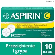 Przeziębienie i grypa - Bayer Aspirin C 10 szt. - miniaturka - grafika 1