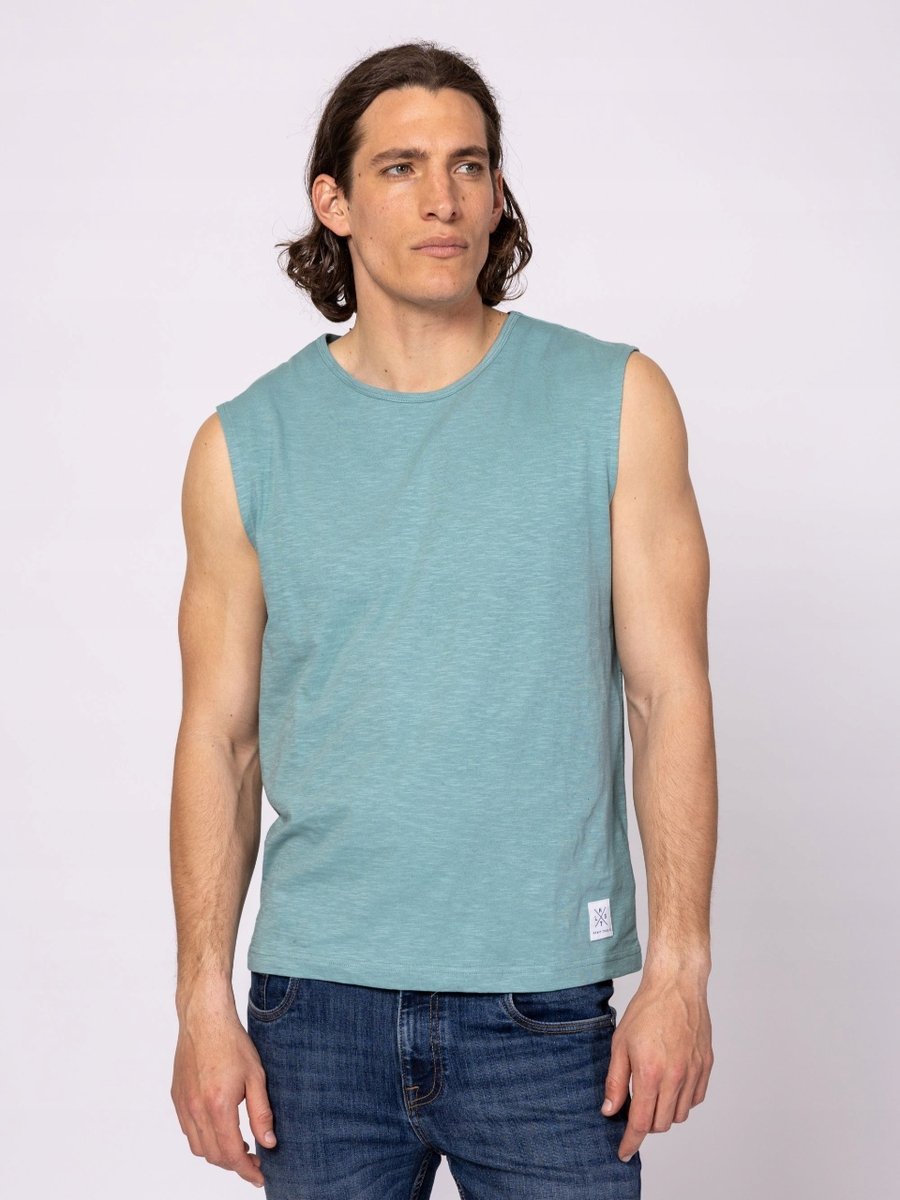 HEAVY TOOLS MĘSKA KOSZULKA BEZ RĘKAWÓW BOUND JUNGLE NIEBIESKA ROZMIAR XXL