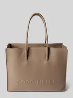 Torebki damskie - Torba shopper z fakturowanym wzorem model ‘MYRTHA’ - miniaturka - grafika 1