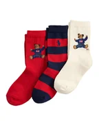 Skarpetki dla dzieci - Polo Ralph Lauren Zestaw 3 par wysokich skarpet dziecięcych 446P03263001 Kolorowy - miniaturka - grafika 1
