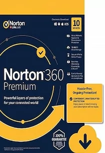 Norton 360 Premium + 75 GB Cloud Storage - (10 Devices, 1 Year) - Symantec Key EUROPE - Programy antywirusowe - miniaturka - grafika 1