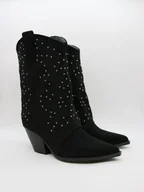 Kozaki damskie - Bellucci Kowbojki w kolorze czarnym - miniaturka - grafika 1