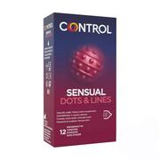 Prezerwatywy - Control Sensual Dots & Lines 12 pack - miniaturka - grafika 1