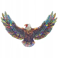 Puzzle - PUZZLE DREWNIANE DLA DOROSŁYCH PREZENT orzeł A3 - miniaturka - grafika 1