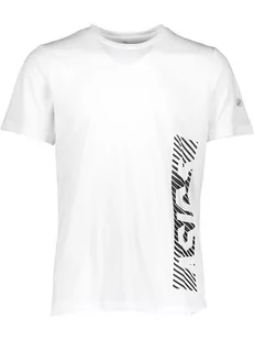 Asics Koszulka funkcyjna w kolorze biało-czarnym - Koszulki sportowe męskie - miniaturka - grafika 1