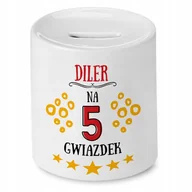 Skarbonki - Dla Dilera Skarbonka na Urodziny na Prezent z Nadrukiem ze Zdjęciem + Opakowanie na prezent (wzór 01) - miniaturka - grafika 1