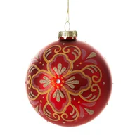 Ozdoby bożonarodzeniowe - Eurofirany, Ozdoba Bożonarodzeniowa, SW/B/SZ/484B 10CM CZER+ZŁOT - miniaturka - grafika 1