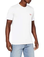 Koszulki męskie - Lee Męski t-shirt Ss Small Logo Tee T-Shirt, biały, S - miniaturka - grafika 1