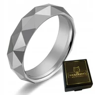 Pierścionki - OBRĄCZKA PIERŚCIEŃ z Wolframu WOLFRING EU22 US10 - miniaturka - grafika 1