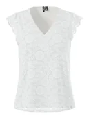 Bluzki damskie - Pieces Bluzka "Olline" w kolorze białym - miniaturka - grafika 1