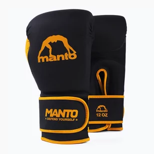 Rękawice bokserskie MANTO Essential black/orange - Rękawice bokserskie - miniaturka - grafika 1