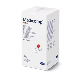 MEDICOMP EXTRA kompresy niejałowe 7,5cm x 7,5cm, 100sztuk - Apteczki i materiały opatrunkowe - miniaturka - grafika 1
