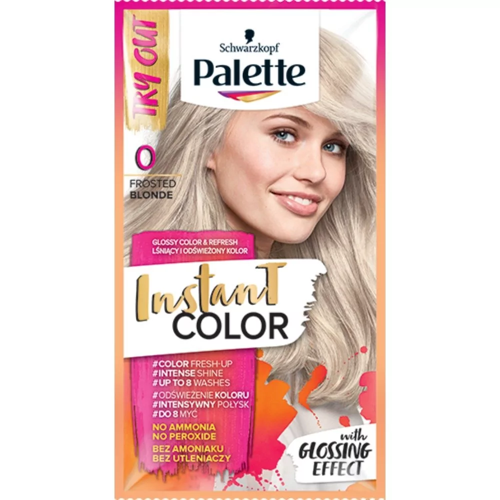 Schwarzkopf Palette Instant Color 0 Mroźny Blond