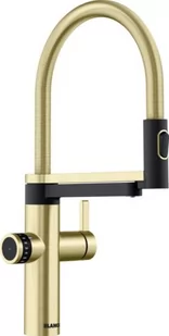 Blanco Evol-S Pro Bateria kuchenna wysoka z wyciąganą wylewką z filtrem satin gold 527430 - Baterie kuchenne - miniaturka - grafika 2