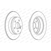 Tarcze hamulcowe - FERODO (FEDERAL-MOGUL)) (FEDERAL-MOGUL)) DDF1689C DDF1689C - miniaturka - grafika 1