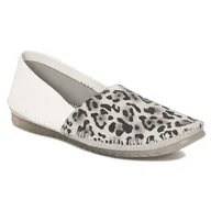 Półbuty damskie - Maciejka Półbuty Damskie Skórzane Białe-39 - miniaturka - grafika 1