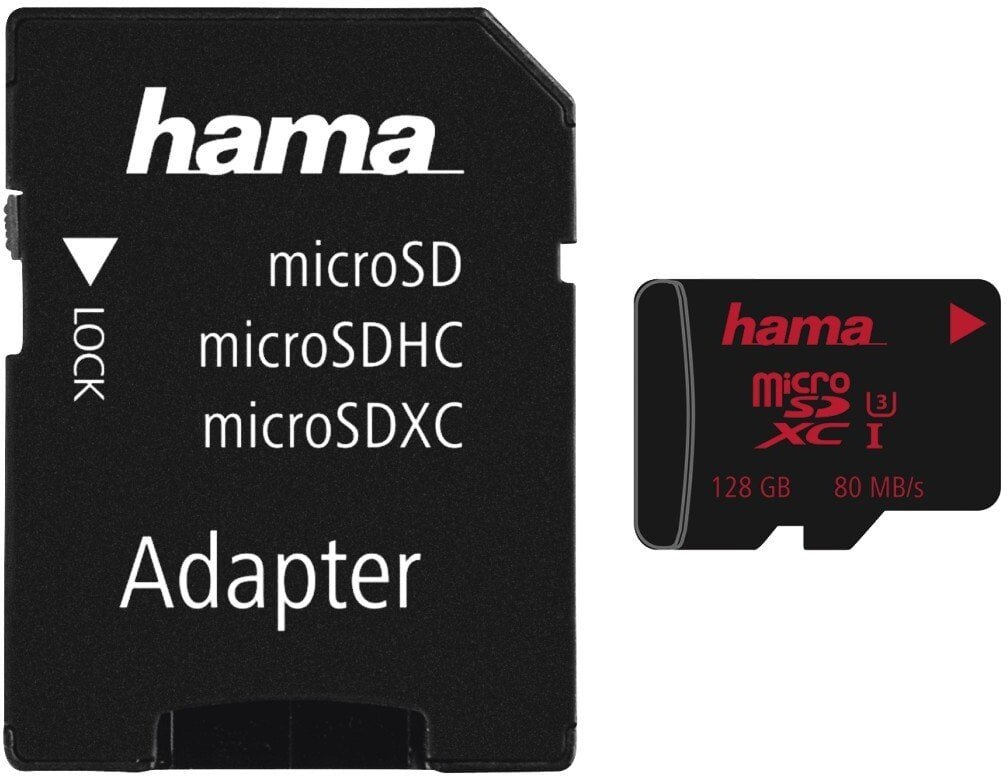 Karta Hama microSDXC 128GB UHS Speed C3 UHS-I 80MB/s + Adapter 002131160000