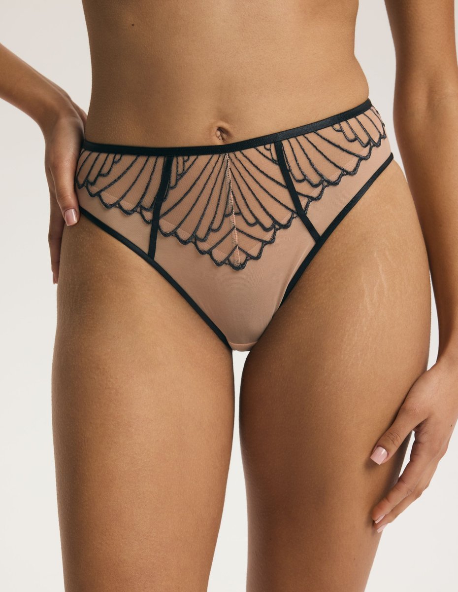 Majtki z wyższym stanem NUGAT Esotiq szary XL