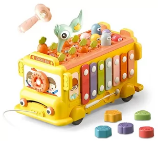 Interaktywny pojazd edukacyjny dla dzieci młoteczek cymbałki +18 miesięcy - Zabawki sensoryczne Interaktywny pojazd edukacyjny dla dzieci młoteczek cymbałki +18 miesięcy - Zabawki sensoryczne - miniaturka - grafika 1