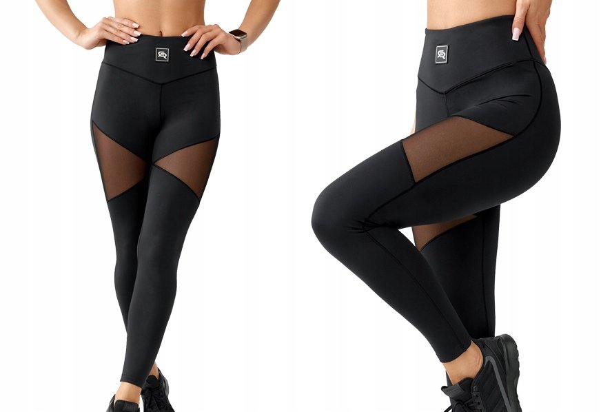 Damskie Legginsy Sportowe Treningowe Push Up Wysoki Stan Rough Radical