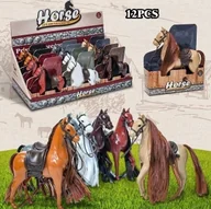 Figurki dla dzieci - Koń z siodłem Mix - figurka - miniaturka - grafika 1